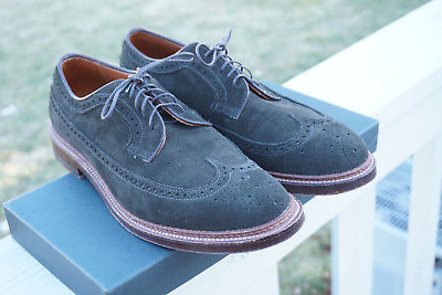 Alden D4503 Hunting Green Suede Long Wing Blucher