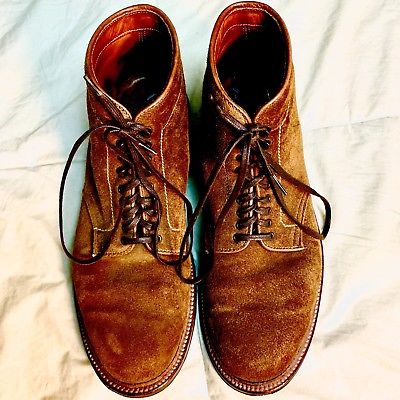 Alden 30427H Snuff Suede Plain Toe Boot