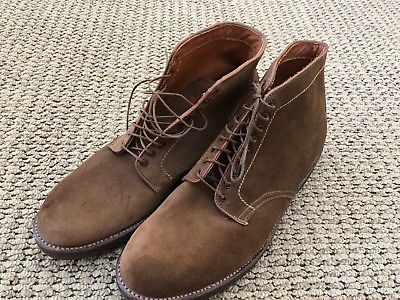 Alden 86046 Snuff Suede Plain Toe Boot