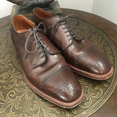 Alden D7503 Dark Brown Calfskin Medallion Tip Blucher