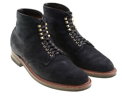 Alden D4812H Navy Suede Plain Toe Boot