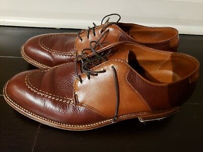 Alden D6610 Brown Scotch Grain and Tan Calfskin Saddle Shoe