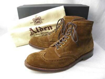 Alden 44693 Snuff Suede Wing Tip Boot