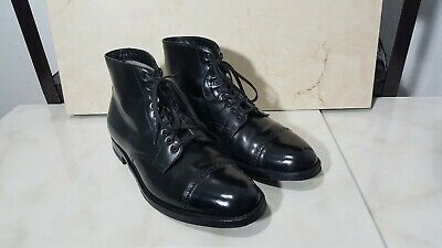 Alden D6847C Black Shell Cordovan Perforated Cap Toe Boot