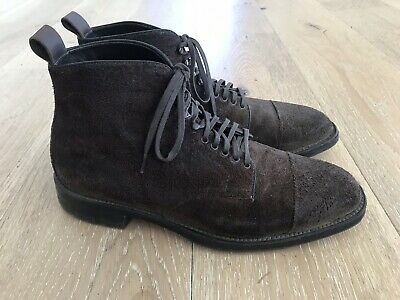 Alden D6826HC Tobacco Reverse Chamois Cap Toe Boot