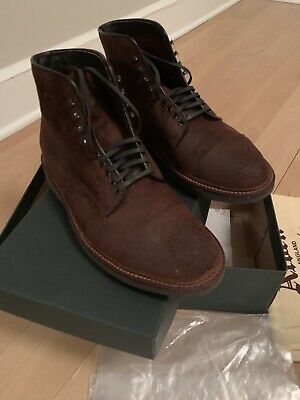 Alden D8845H Tobacco Reverse Chamois Cap Toe Boot