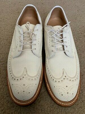 Alden 97881 White Suede Long Wing Blucher