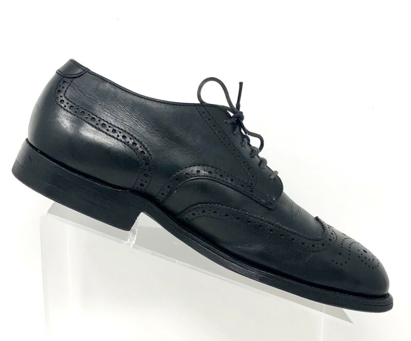 靴 80s Alden 542 Black short wing tip 80s Alden 542 Black short wing tip