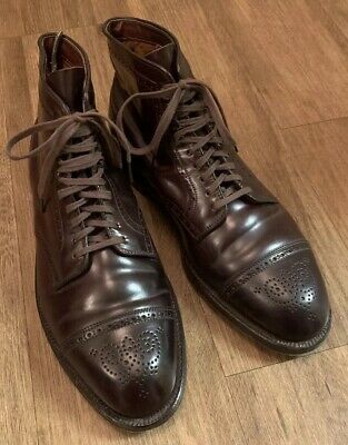 Alden 3980H Color 8 Shell Cordovan Medallion Cap Toe Boot