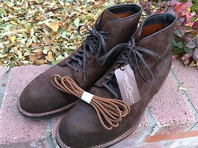 Alden D3902HC Tobacco Reverse Chamois Perforated Cap Toe Boot