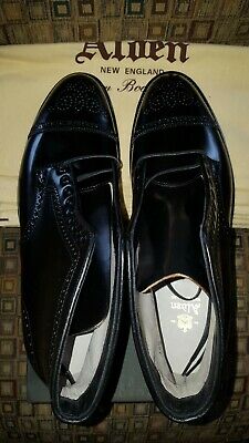 Alden D6820 Black Shell Cordovan Medallion Cap Toe Boot