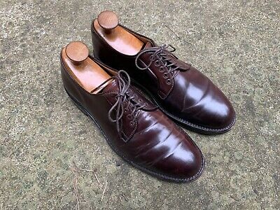 alden cordovan plain toe blucher