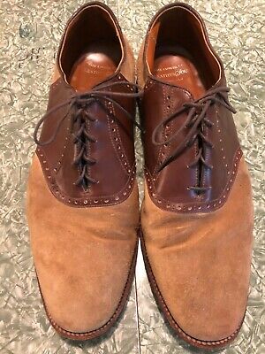Alden 99782 Snuff Suede and Brown Calfskin Saddle Shoe