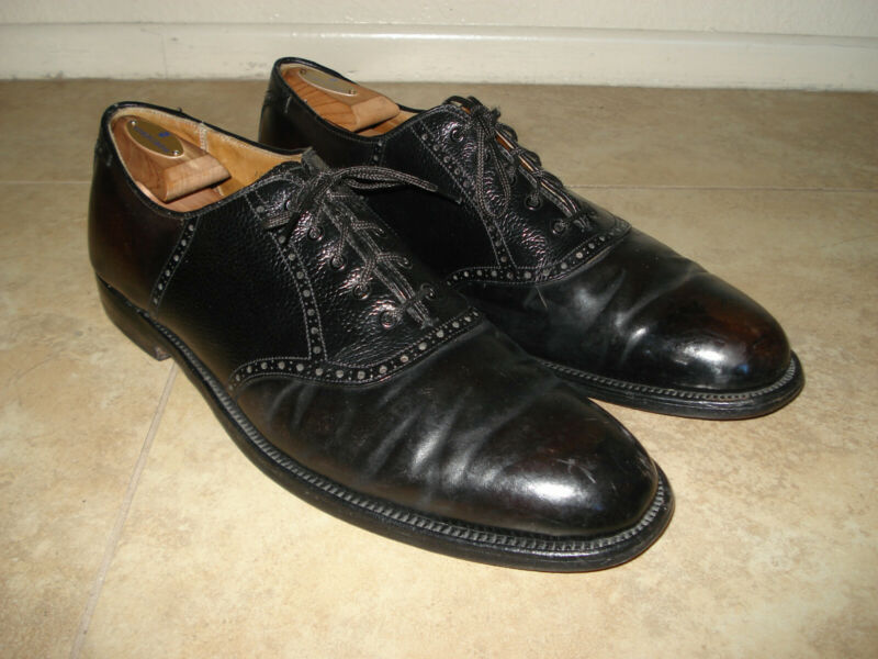 Alden 998 Black Shell Cordovan (Scotch Grain) Saddle Shoe