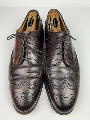 Alden 2096 Color 8 Shell Cordovan (Scotch Grain) Short Wing Tip Blucher