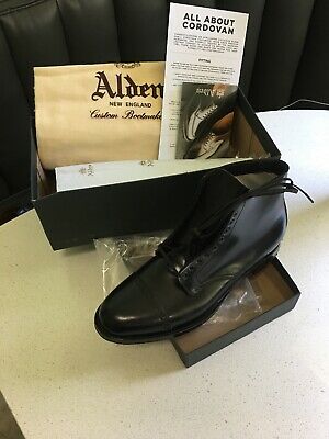 Alden D6847C Black Shell Cordovan Perforated Cap Toe Boot