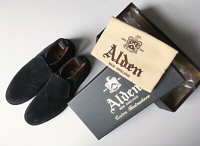 Alden D6707 Black Suede Chukka Slip-On Boot