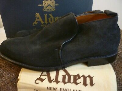 Alden D6707 Black Suede Chukka Slip-On Boot