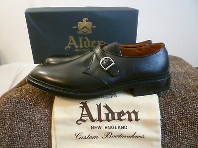 Alden D6410C Black Alpine Grain Monk Strap