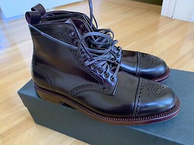 Alden D6812H Color 8 Shell Cordovan Medallion Cap Toe Boot