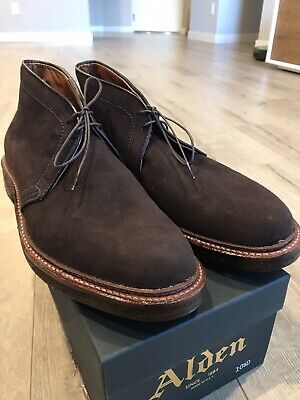 Alden D9703 Mocha Kid Suede Chukka