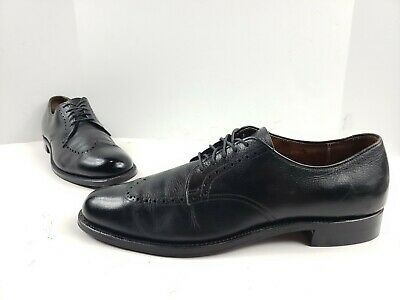 Alden 676 Black Short Wing Tip Blucher