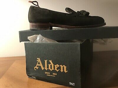 Alden D3102F Hunting Green Suede Tassel Loafer