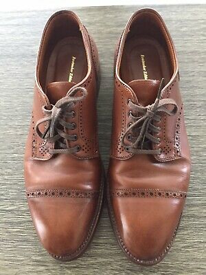 Alden 22720 Brown Calfskin Perforated Straight Tip Blucher