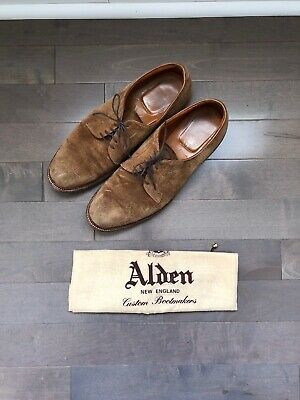 Alden 99084 Snuff Suede Plain Toe Blucher