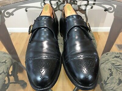 Alden 1645 Black Calfskin Monk Strap