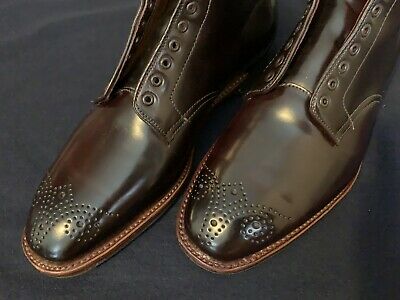 Alden D8810 Color 8 Shell Cordovan Medallion Tip Boot