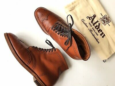 Alden D7817 Burnished Tan Calfskin Wing Tip Boot