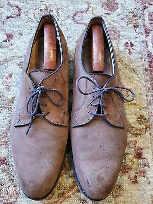Alden 3314F Brown Kid Suede Nassau Plain Toe Blucher