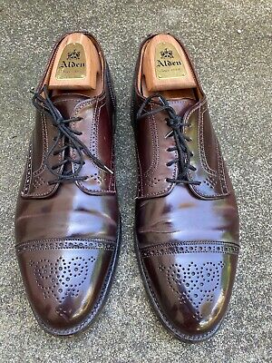 Alden 02145 Color 8 Shell Cordovan Medallion Tip Blucher