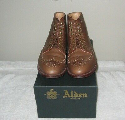 Alden D5837H Tan Chromexcel Wing Tip Boot
