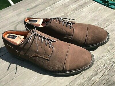 Alden M6507F Mocha Kid Suede Straight Tip Blucher