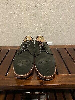 Alden D6533 Hunting Green Suede Medallion Tip Blucher