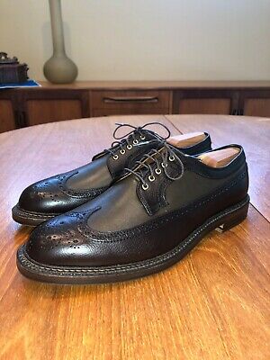 Alden 97649 Dark Brown and Loden Green Regina Grain Long Wing Blucher Spectator