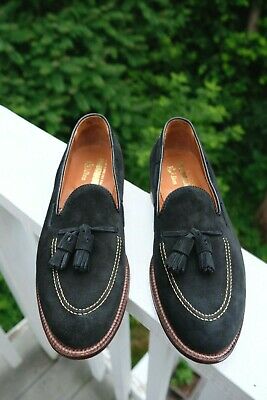 Alden D4102F Black Suede Tassel Loafer