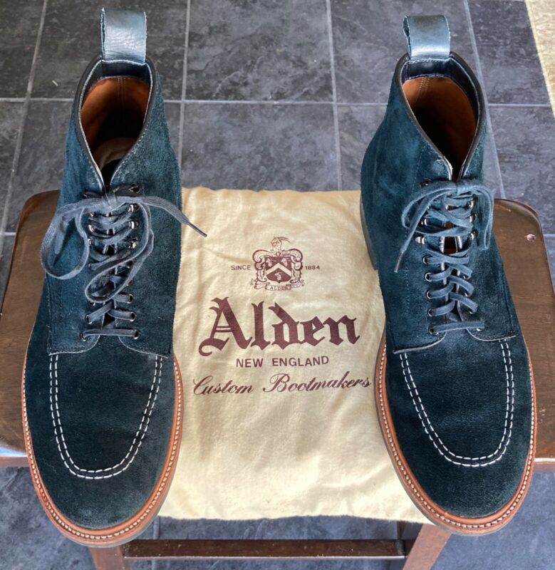 ALDEN×BLUE BLUE 4604H 8D Alden 40543H Navy Reverse Chamois Indy Boot | Alden Model