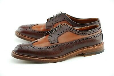 Alden 97613 Brown Scotch Grain and Tan Calfskin Long Wing Blucher Spectator
