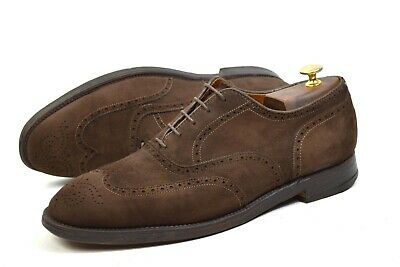 Alden 9744 Brown Suede Wing Tip Bal