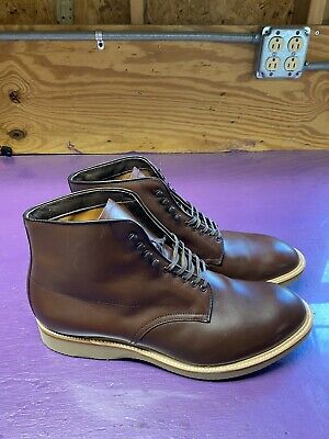 Alden 45651H Brown Calfskin Plain Toe Boot