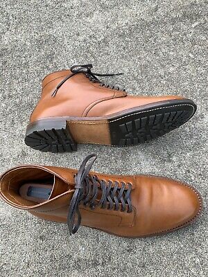 Alden D9808HC Cognac Calfskin Plain Toe Boot