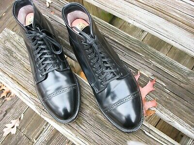 Alden D5813 Black Shell Cordovan Perforated Cap Toe Boot