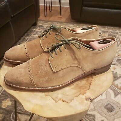 Alden D7505F Snuff Suede Perforated Straight Tip Blucher