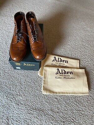 Alden D9835HC Burnished Tan Calfskin Wing Tip Boot