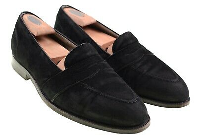 Alden 6839 Black Suede Full Strap Loafer