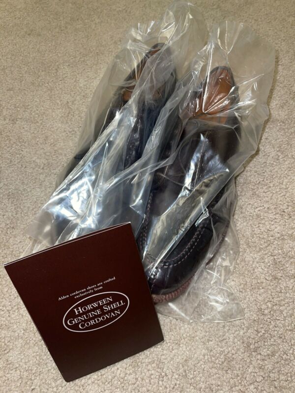 ALDEN×BLUE BLUE 4604H 8D Alden 2145 Color 8 Shell Cordovan Medallion Tip Blucher