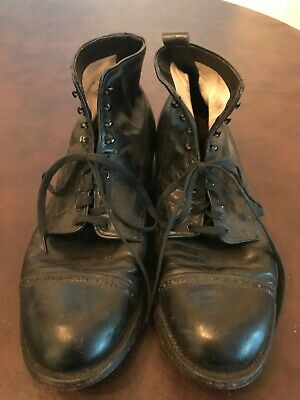 Alden 86 Black Kidskin Perforated Cap Toe Boot